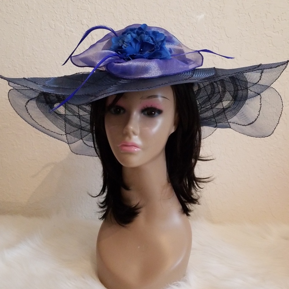 Amazing blue dress hat